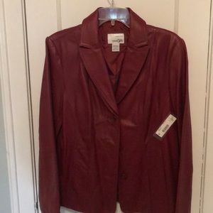 Leather Jacket Scarlett color new w/tag. East 5th